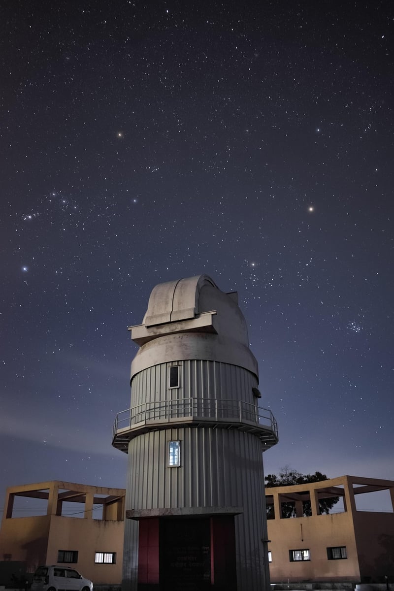 Hubble Telescope Observing Galaxies